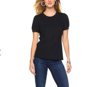 APT. 9 Puff Sleeve Ribbed Top